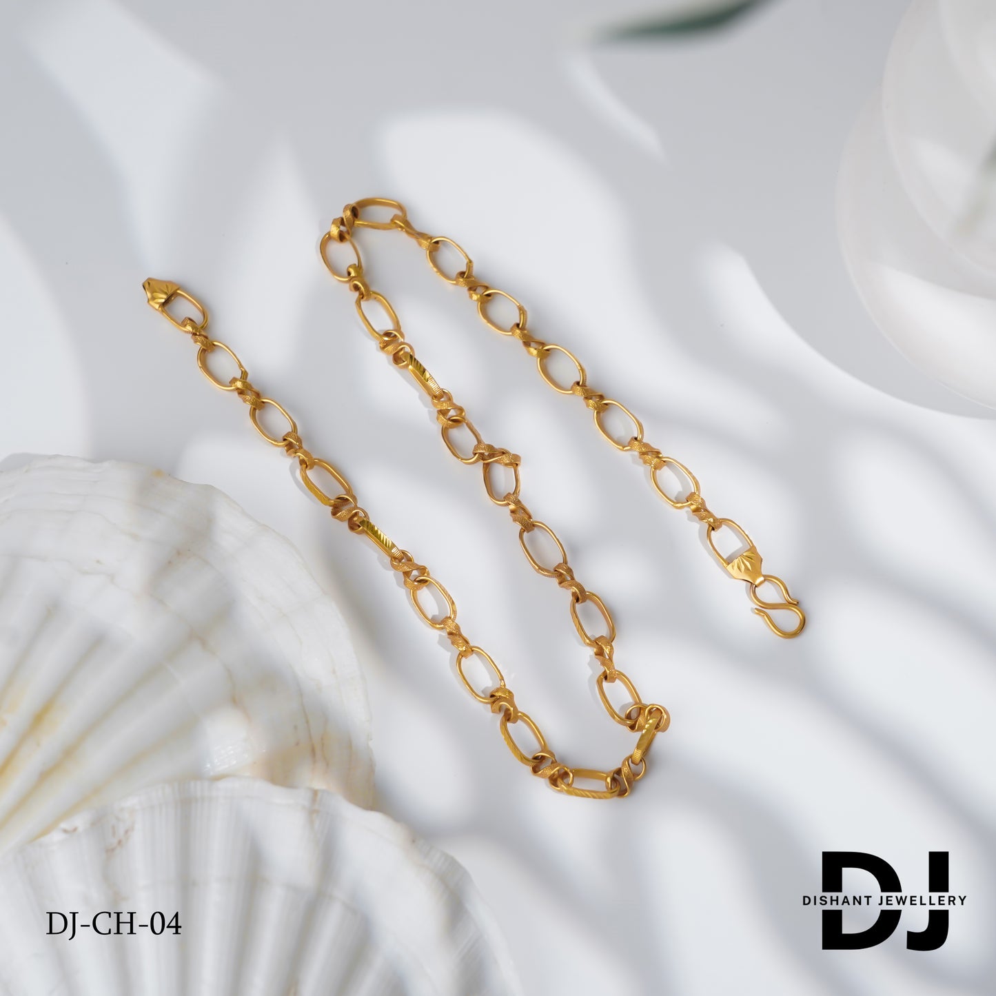 Classical Ring into Sakali Micro Gold Chain for Men (CH-04)