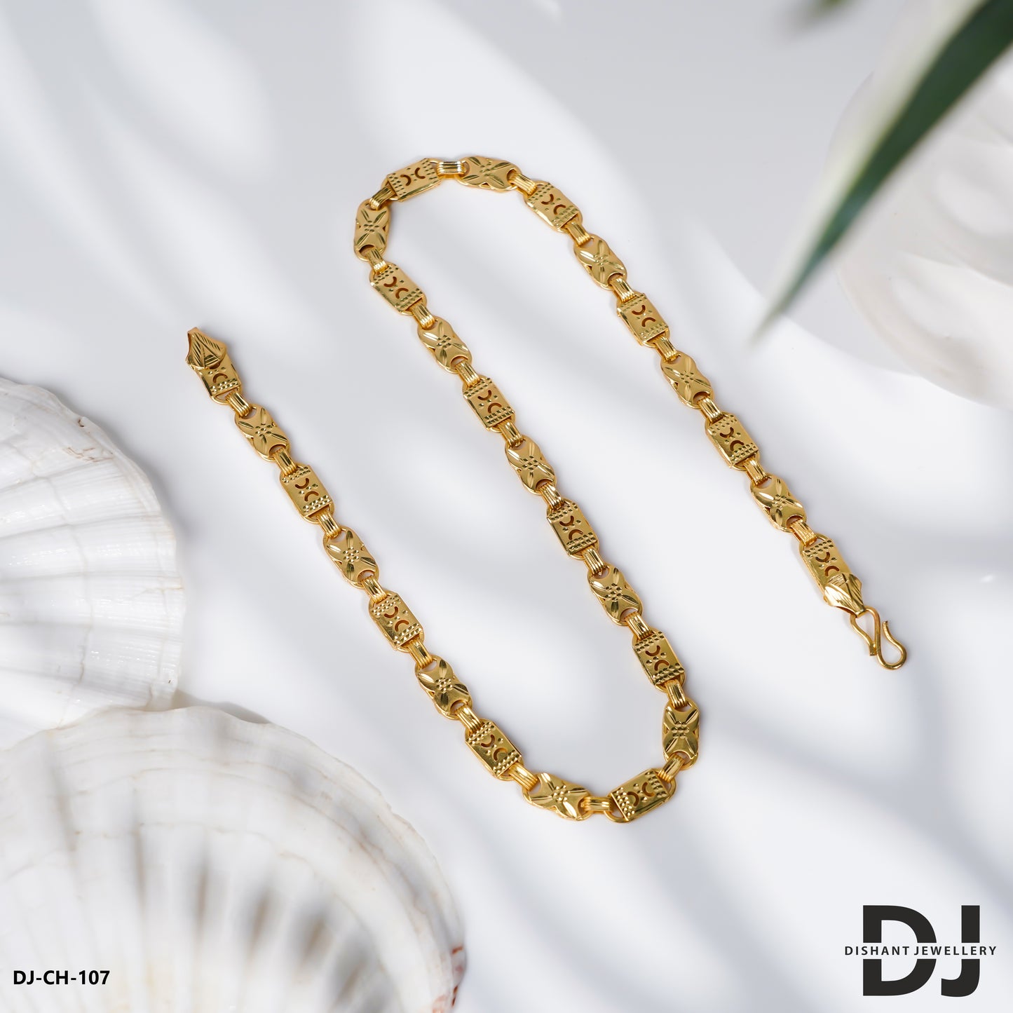Fabulous Design Gold Plated BIG Nawabi Chain for Men.(CH-107)