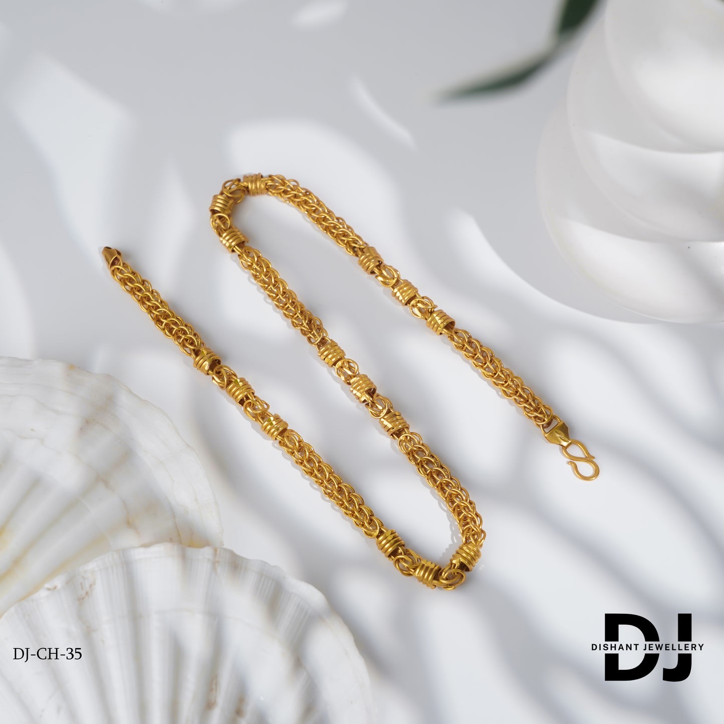 New Exclusive Design Gold Pletted Joint kadi Chain For Mens.(CH-35)