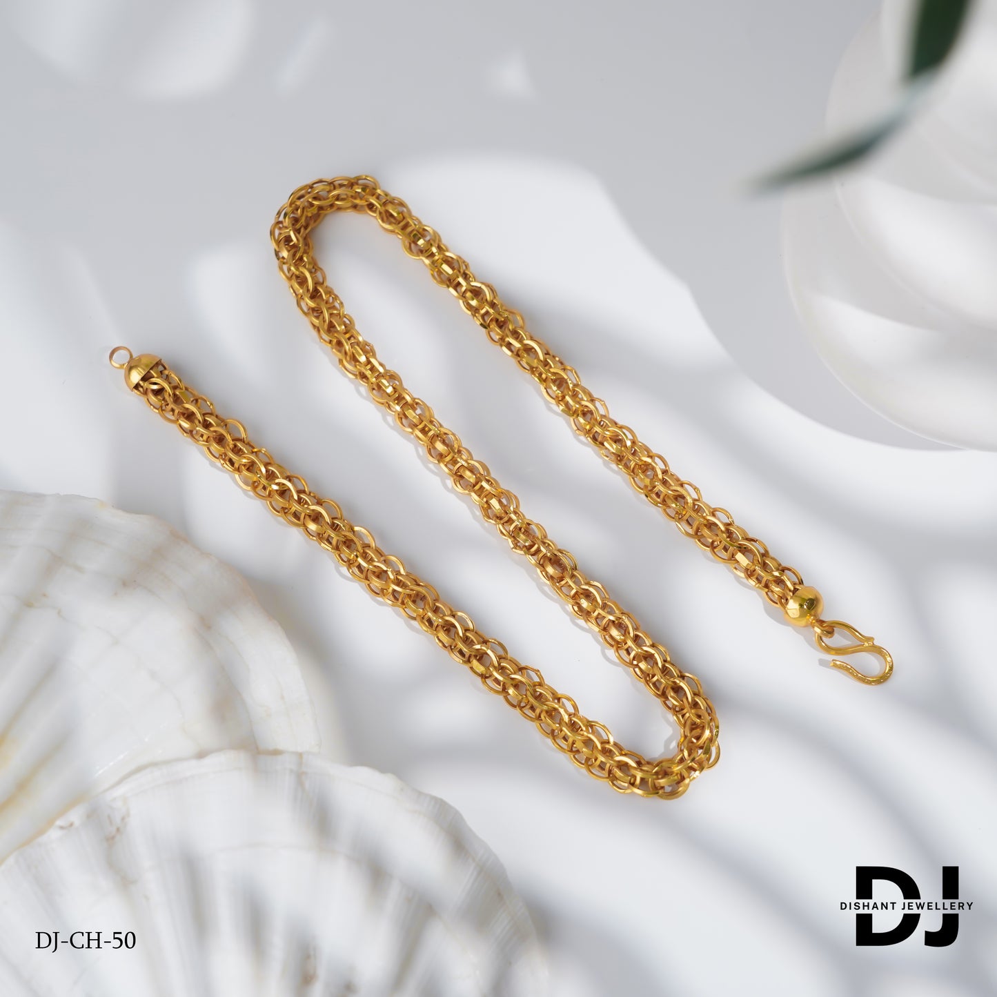 New Classical Arrive Round Kadi Into Kadi with stylish desigm Rassa chain for men.(CH-50)