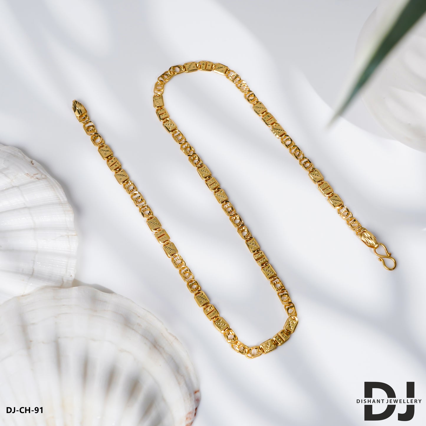 New Classical Gold Plated 2 In 1 Kohli Nawabi Chain for Men (CH-91)