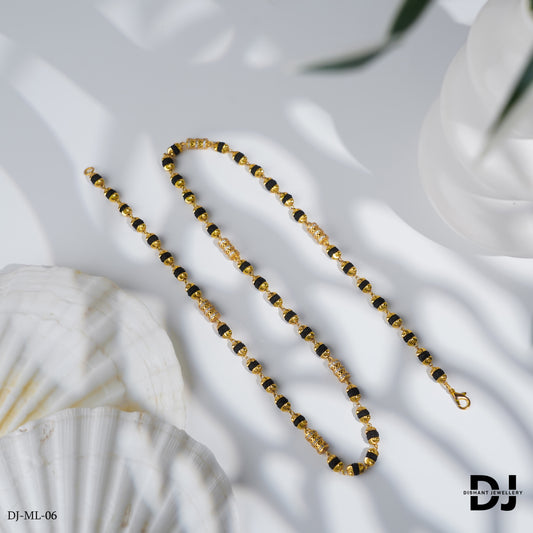 New Gold Forming Lovely Design High-quality Rudraksha Mala For Men.(ML-06)