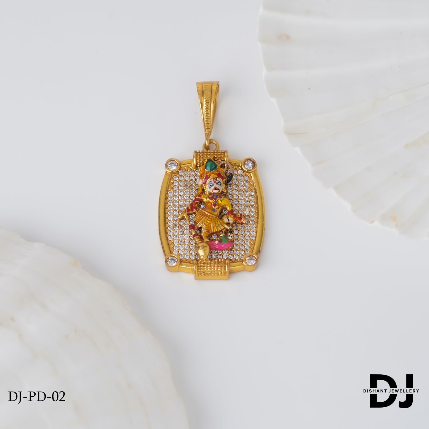 Superior Diamond Kashtabhanjan Dev Pendant for Men.(PD-02)