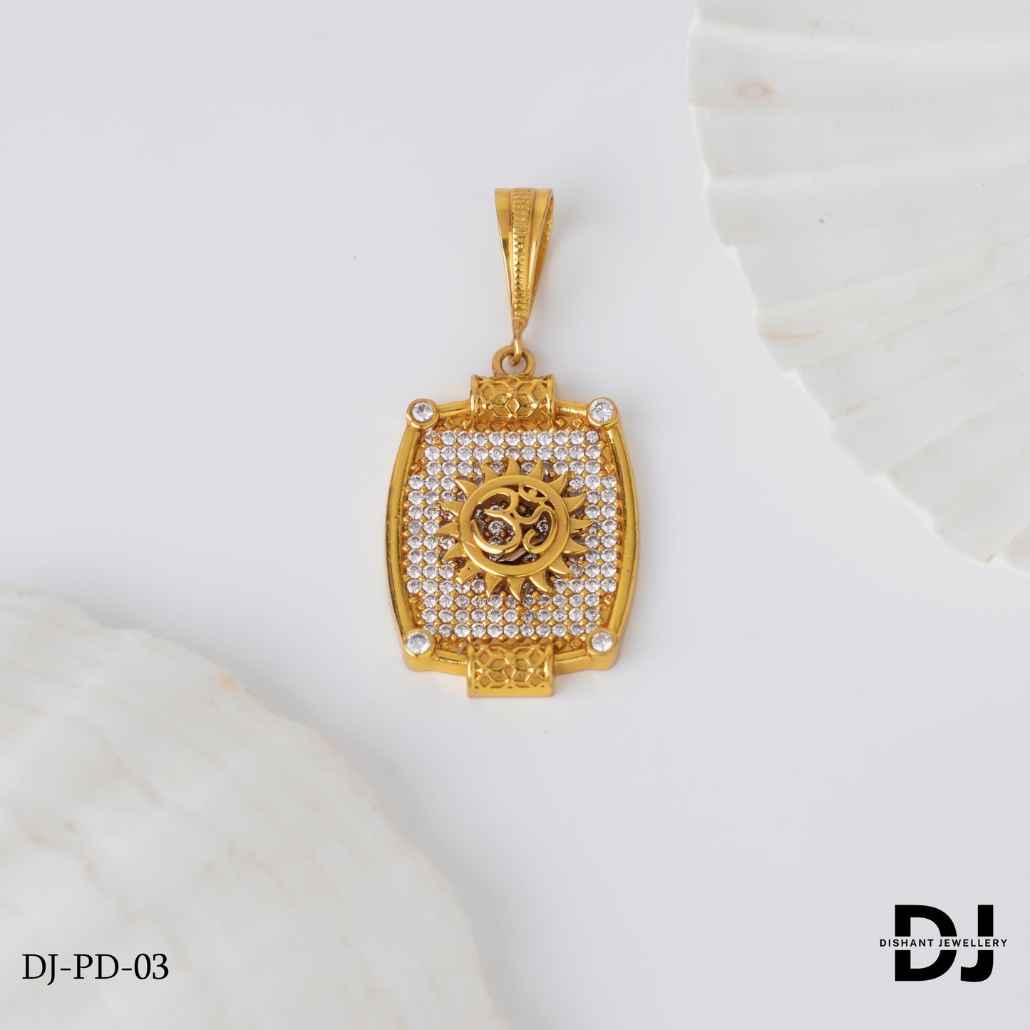 New Superior Diamond Om Pendant for Men.(PD-03)