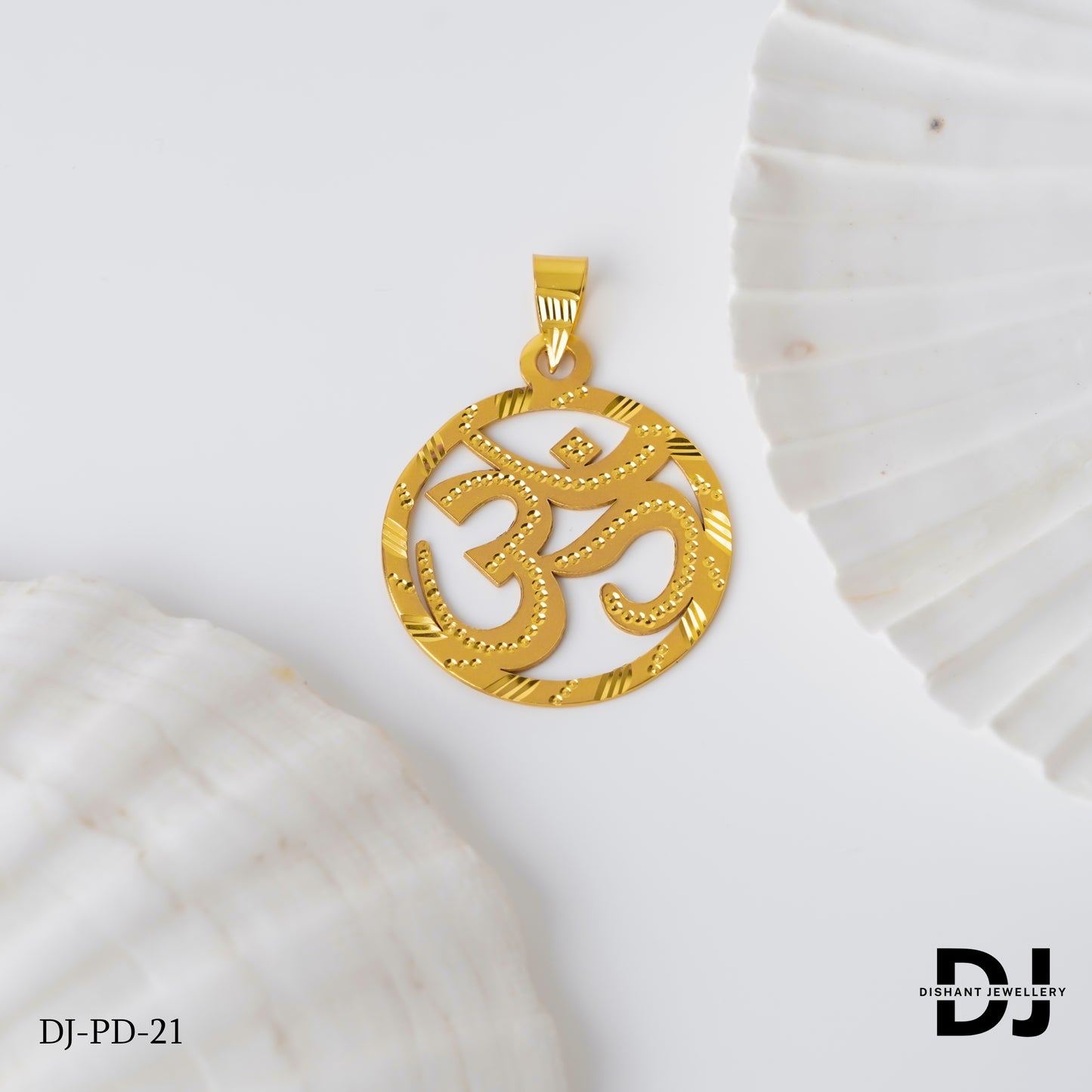 New Round Design Gold Pletted OM CNC Design Pendant.(PD-21)