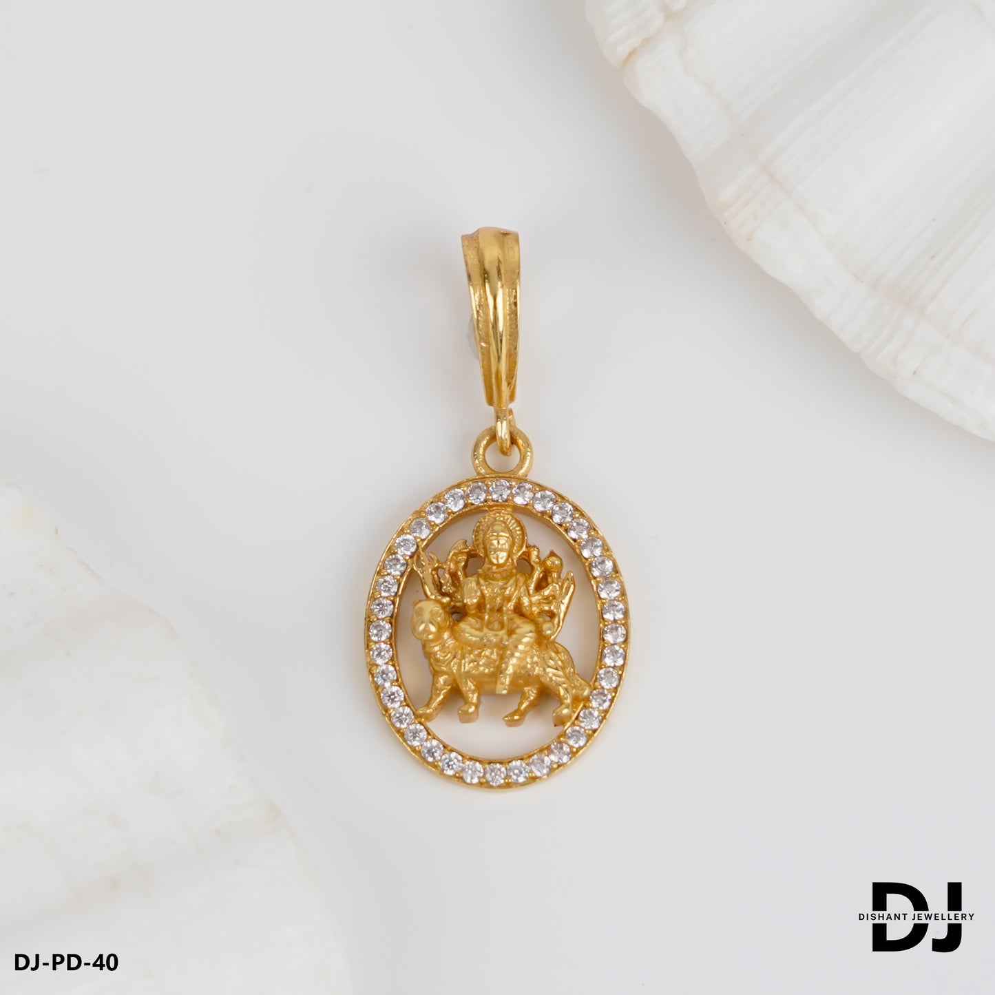 Superior Diamond AMBIKA MAA Pendant for Men (PD-40)