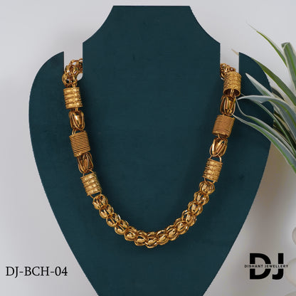 New Big Combo Spring-Ring with koyli Design Chain for Men.(BCH-04)