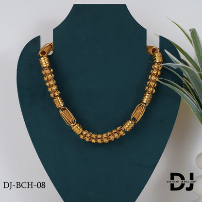 New Big Rajwadi Spring-Ring with Cape Design Chain for Men.(BCH-08)