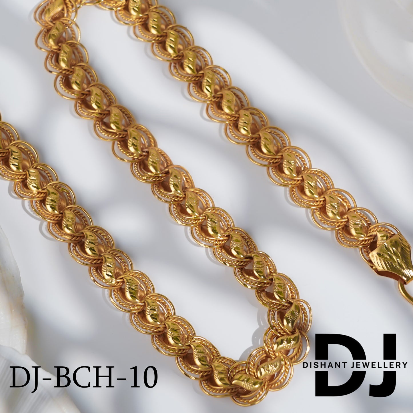 New Premium Delicate Koyali into 3 Kadi Big Design Chain for Men.(BCH-10)