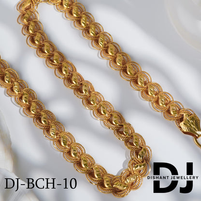 New Premium Delicate Koyali into 3 Kadi Big Design Chain for Men.(BCH-10)