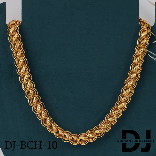 New Premium Delicate Koyali into 3 Kadi Big Design Chain for Men.(BCH-10)