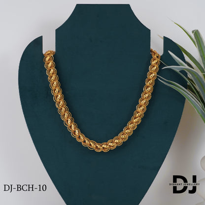 New Premium Delicate Koyali into 3 Kadi Big Design Chain for Men.(BCH-10)