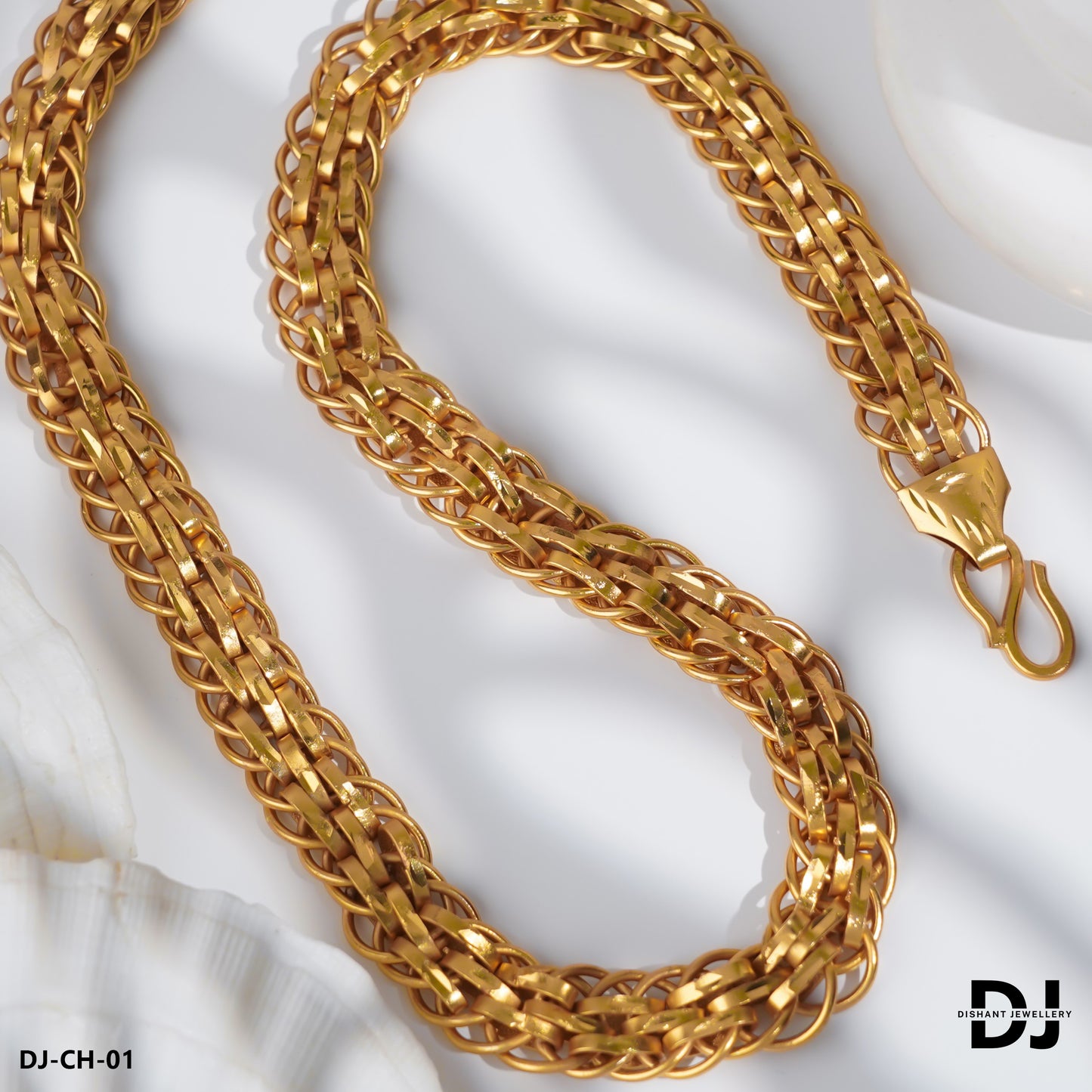 New arrival Gold Plated Kadi Exceptional Designing chain for men.(CH-01)