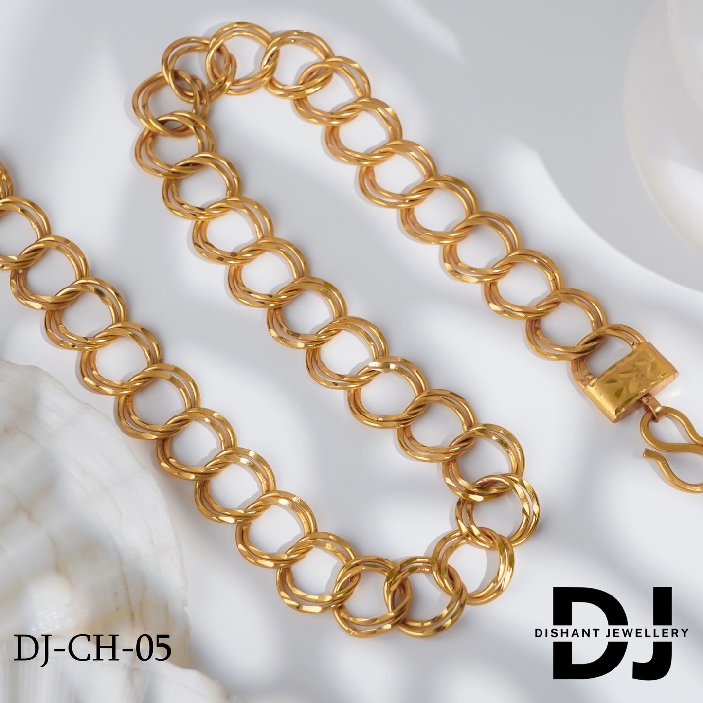 Classical Gold Finish Kadi Chain for Men.(CH-05)