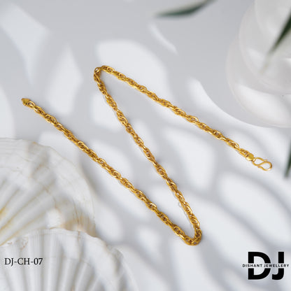 Gold Plated Lovely Design High-Quality Chain for Men.(CH-07)