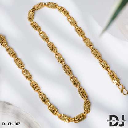 Fabulous Design Gold Plated BIG Nawabi Chain for Men.(CH-107)