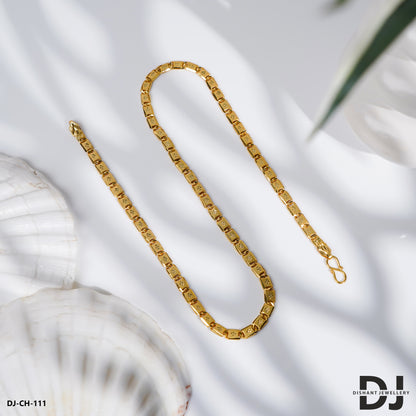 Extraordinary Design Gold Plated Nawabi Chain for Men.(CH-111)
