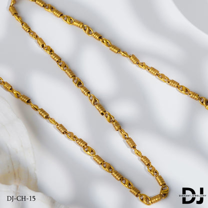 Exclusive Paan Design with Round Cape Chain for Men (CH-15)