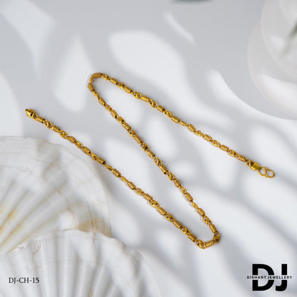 Exclusive Paan Design with Round Cape Chain for Men (CH-15)