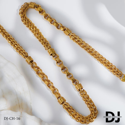 Premium Rassa with Round Linked Kadi Chain for Men.(CH-16)