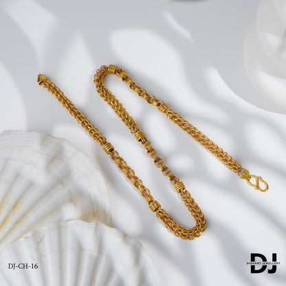 Premium Rassa with Round Linked Kadi Chain for Men.(CH-16)
