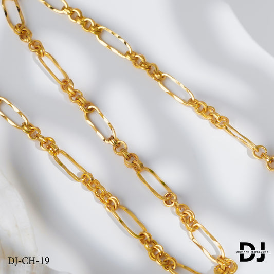 Gold Plated Gorgeous Design Fashionable Design Chain for Men.(CH-19)