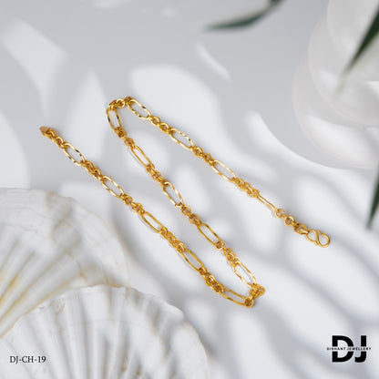 Gold Plated Gorgeous Design Fashionable Design Chain for Men.(CH-19)