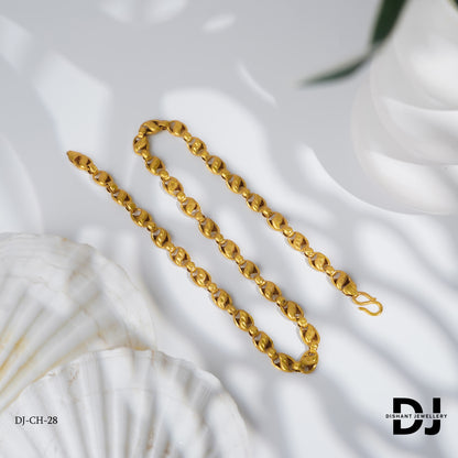 Exclusive Design Gold Pleted Koyali bindi Chain For Mens.(CH-28)