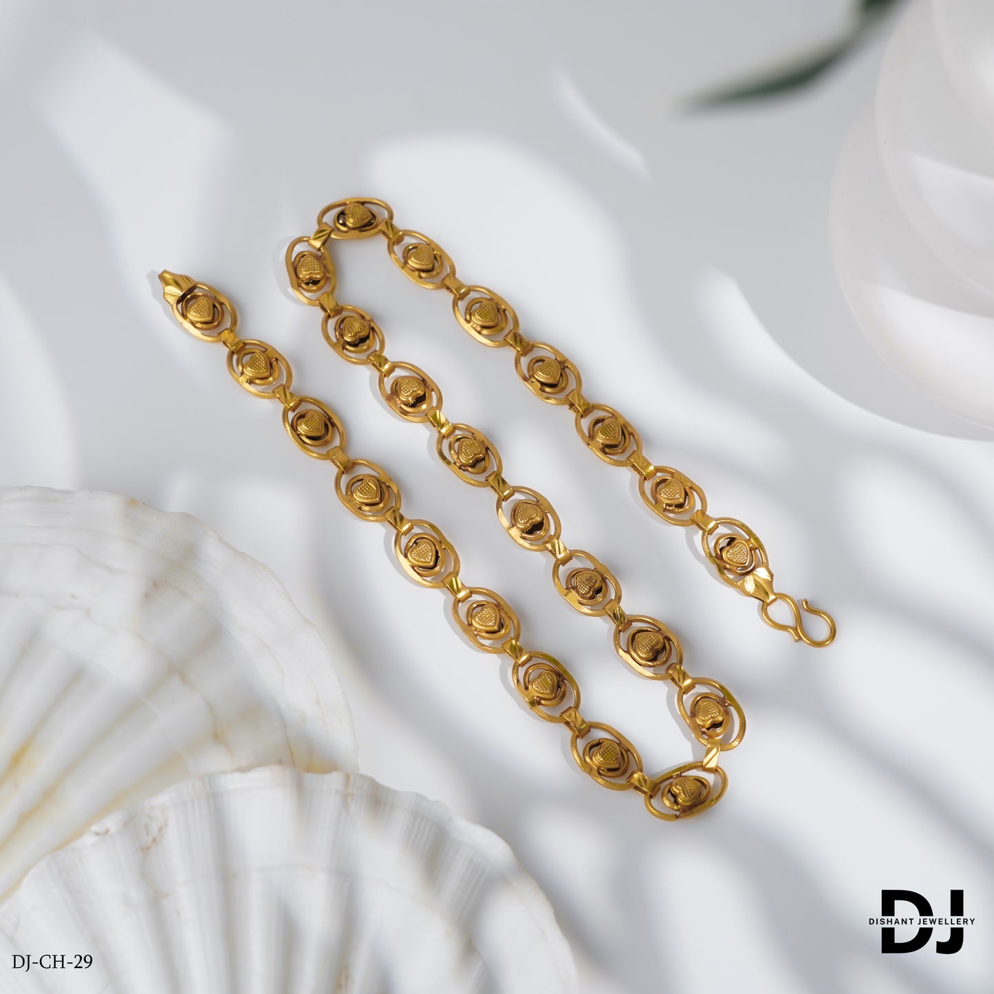 New Classical Joint Circle Kadi In heart Design Chain for Men.(CH-29)