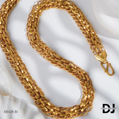 New arrival Gold Plated Kadi Exceptional Design High-quality chain for men.(CH-31)