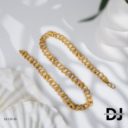 New Classical Gold Super Kadi On bindi Chain For Man.(CH-33)