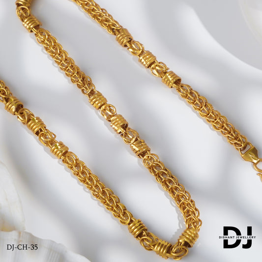 New Exclusive Design Gold Pletted Joint kadi Chain For Mens.(CH-35)