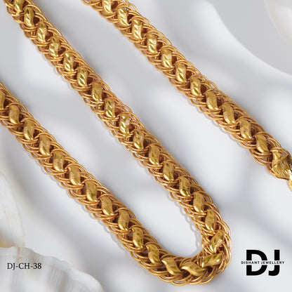 Claasical Rajwadi Lotus Chain with koyali Design Chain for men.(CH-38)