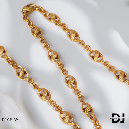 Gold Plated Kohli Exceptional Design High-quality Chain For Men.(CH-39)