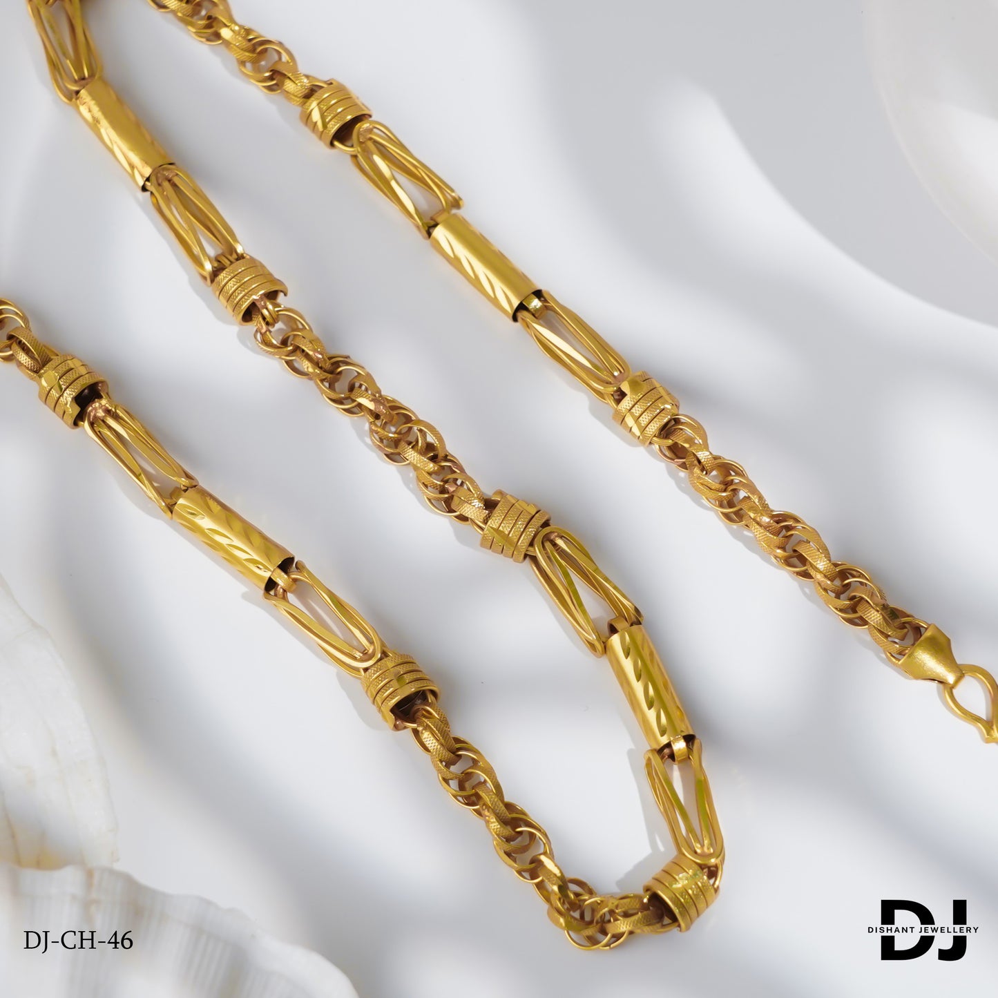 Premium Rassa with Pipe Design Chain for Men.(CH-46)