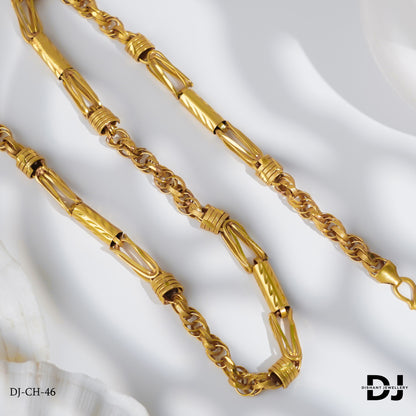 Premium Rassa with Pipe Design Chain for Men.(CH-46)