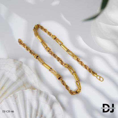 Premium Rassa with Pipe Design Chain for Men.(CH-46)