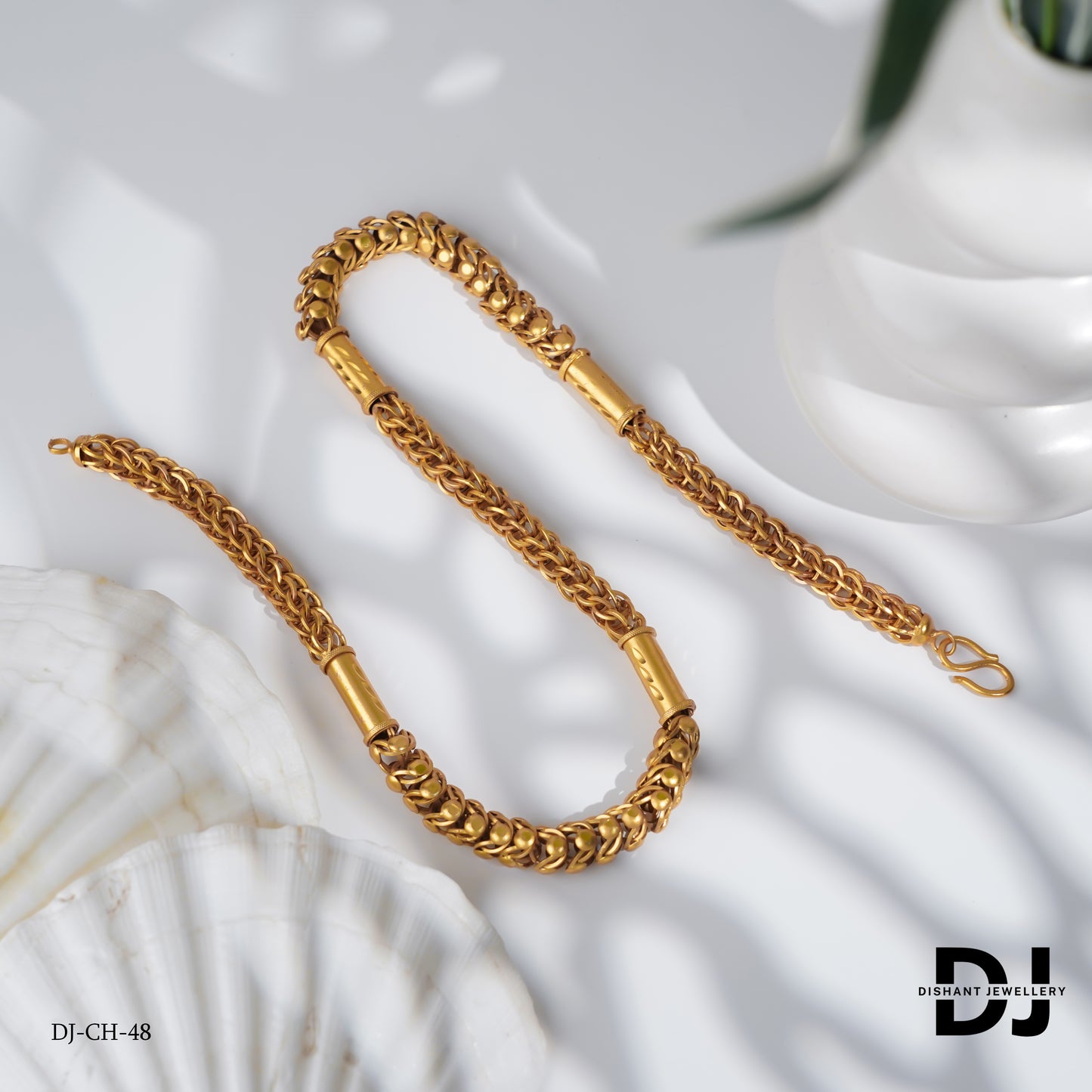 New Classical kadi With Gold Plated On Tipki Rajwadi Designer Chain For Men.(CH-48)