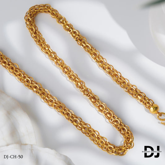 New Classical Arrive Round Kadi Into Kadi with stylish desigm Rassa chain for men.(CH-50)