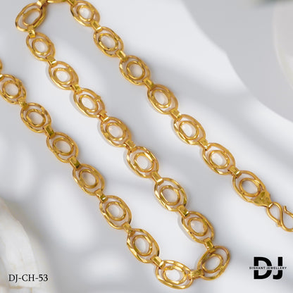 Classical Joint Two Enner Courcle Chain for Men. (CH-53)