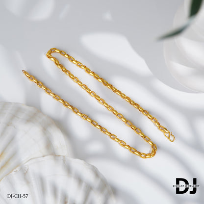 New Classical Gold forming Wheat Sheap Design Chain for Men.(CP-57)