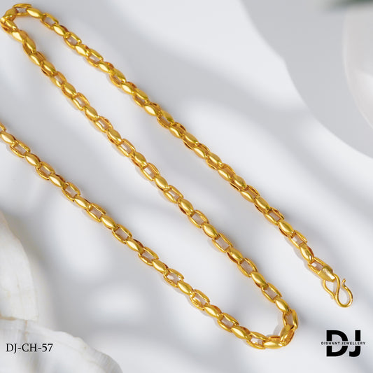 New Classical Gold forming Wheat Sheap Design Chain for Men.(CP-57)