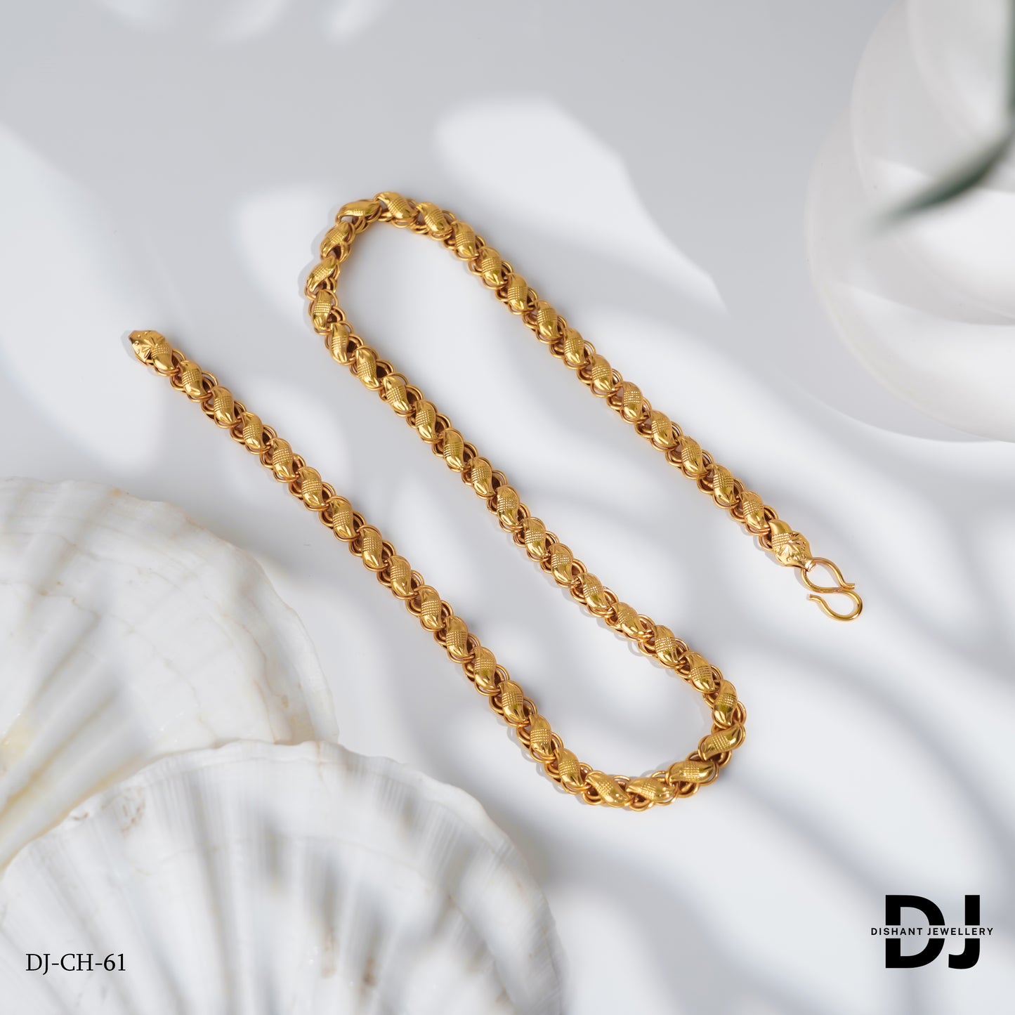 New Gold Finish Koyali stylish Design High-Quality Chain for Men (CH-61)