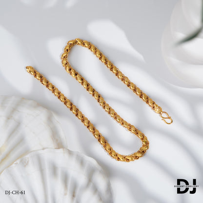 New Gold Finish Koyali stylish Design High-Quality Chain for Men (CH-61)