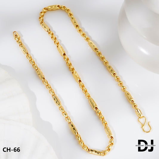 New Classical Gold Nawabi Chain For Man.(CH-66)
