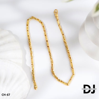 New Classical Gold Super Royal Kajukatri Chain For Man.(CH-67)