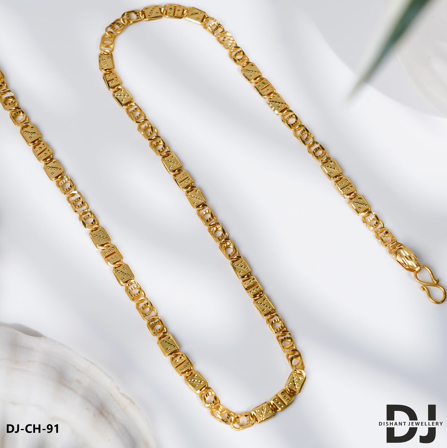 New Classical Gold Plated 2 In 1 Kohli Nawabi Chain for Men (CH-91)
