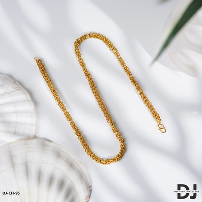 New Classical Gold design bahubali with Kadi Chain for Men.(CH-95)