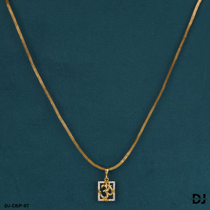 2 Line Box Chain with OM pendal for Men.(CP-07)