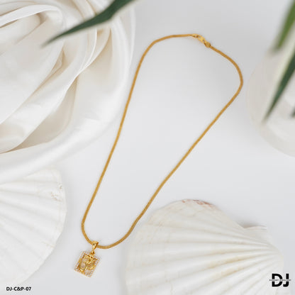 2 Line Box Chain with OM pendal for Men.(CP-07)